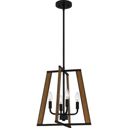 Quoizel Mayline Pendant 4 Lights Matte Black MAL2816MBK